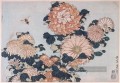 Chrysanthemen und Pferdeflieger Katsushika Hokusai Ukiyoe